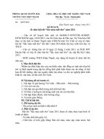 KẾ HOẠCH TỔ CHỨC CUỘC THI VẼ TRANH SẮC MÀU TUỔI THƠ