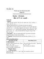 Giáo án lớp 3 tuần 31 mới  nhất