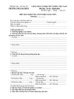 Mẫu biên bản kiểm tra nội bộ của trường