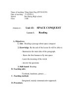 Unit 15: Space conquest