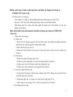 Kiểm soát quy trình xuất nguyên vật liệu sử dụng tại công ty TNHH-TM Ánh Việt