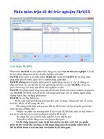 phần mềm trộn đề trắc nghiệm McMIX