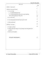 SKKN TẠO HỨNG THÚ NÓI TIẾNG ANH CHO HỌC SINH THPT