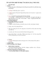 ÔN TẬP TỔNG HỢP TIN HỌC ỨNG DỤNG