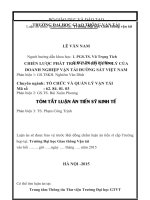 Chiến lược phát triển cán bộ quản lý của doanh nghiệp vận tải đường sắt việt nam (TT)