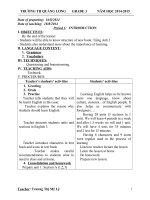 Giáo án Tiếng Anh lớp 3 trọn bộ năm học 2014 - 2015 FULL