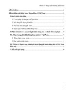 Tổng luận thương phẩm học Đề tài Nhận xét về hoạt động ghi nhãn hàng thực phẩm ở Việt Nam hiện nay.