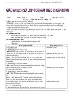 Giáo án lịch sử lớp 4 soạn theo Chuẩn KTKN