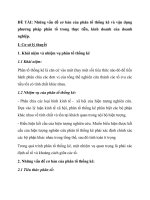 thảo luận Nguyên lý thống kê VCU đề tài Những vấn đề cơ bản của phân tổ thống kê và vận dụng phương pháp phân tổ trong thực tiễn, kinh doanh của doanh nghiệp.