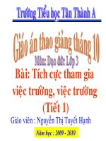 dao duc: Tich cuc tham gia viec truong, viec lop
