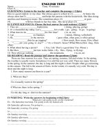 English Test ( No 4)