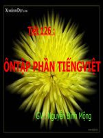 Tiêt126: Ôn tập Tiếng Việt