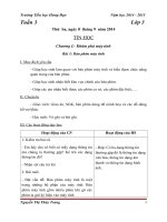 Giáo án Tin học lớp 3, 4, 5_Năm học 2014 - 2015_Tuần 3