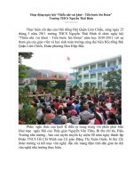 HOẠT ĐỘNG NGÀY HỘI “THIẾU NHI VUI KHOẺ - TIẾN BƯỚC LÊN ĐOÀN” TRƯỜNG THCS NGUYỄN THÁI BÌNH