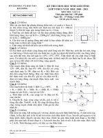 Đề thi HSG Vật lý tỉnh Hải Dương 01-11