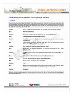 Tiếng Anh dùng trong Phỏng Vấn Xin Việc