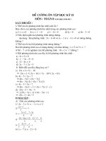 ĐỀ CƯƠNG ĐẠI SỐ 8 2010-2011