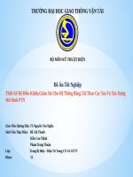 Thuyết  minh đồ án thiết kế hệ điều khiển và giám sát cho hệ thống băng tải than Cọc Sáu