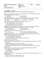 Đề ktra lý 9 kỳ II. có đáp án,ma trận.@