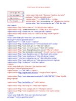 code liên kết website cho Blog