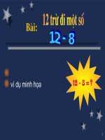 12 TRỪ ĐI MỘT SỐ( KHỦNG LONG)