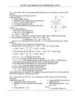 TUYỂN tập 100 bài hình lớp 9