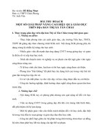 Bai thu hoach Giai phap nang cao hieu qua giao duc