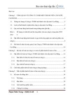 BÁO CÁO THỰC TẬP Đặc điểm kế toán tại Công ty TNHH một thành viên cấp nước Cao Bằng