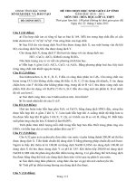 De thi HSG hóa 12- tinh bacninh 2011