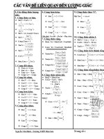 Các công thức và phương trình lượng giác