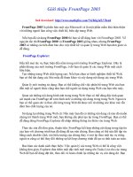 phần mềm thiết kế Website Frontpage 2003