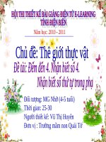 Đếm đến 4. Nhận biết chữ số 4. Nhận biết số thứ tự trong phạm vi 4