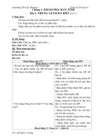 Giáo án Tin học lớp 4 học kì 1