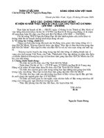 Bao cao thuc hien di chuc cua Bac