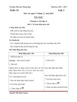 Giáo án Tin học lớp 3, 4, 5_Năm học 2014 - 2015_Tuần 16