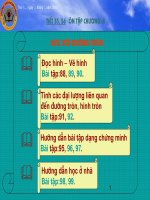 Tiet 55 56 On tap chuongIII Hinh hoc 9.ppt