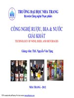 công nghệ RƯỢU, BIA VÀ NƯỚC GIẢI KHÁT_NGUYỄN VĂN TẶNG