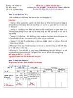 đề thi học kỳ I sinh 8 theo chuẩn mới