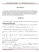 CÁC BÀI TOÁN VỀ BẤT ĐẲNG THỨC VÀ CỰC TRỊ