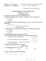 Dề cương hái hoa học tập chuẩn bị thi cuối HKII