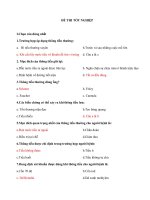 2 đề thi trắc nghiệm y kèm đáp án