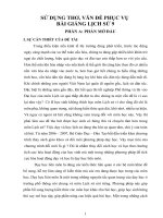 SỬ DỤNG THƠ, văn để PHỤC vụ bài GIẢNG LỊCH sử 9