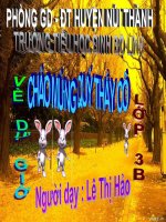 CT3: Bài hát trồng cây(Tuần 31)