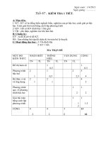 TIẾT 66.KIỂM TRA CHƯƠNG 4 .CÓ MA TRẬN