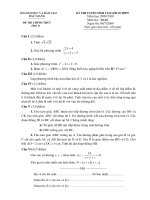 Đề thi vao lớp 10 tỉnh Bắc Giang năm học 2009-2010