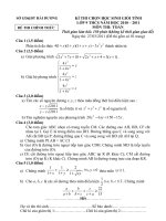 Đề+đáp án HSG Toán tỉnh HD năm 2011