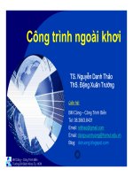 Bài giảng Công trình ngoài khơi - Chương 1 Tải trọng tác dụng lên Công trình ngoài khơi