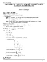 MỘT SỐ DẠNG TOÁN LIÊN QUAN ĐẾN BỒI DƯỠNG HỌC SINH GIỎI MÁY TÍNH BỎ TÚI