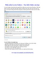 Phần mềm Lovely Folders – Tùy biến Folder của bạn