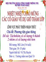 Tách nhóm có số lượng 6 thành 2 nhóm có số lượng nhỏ hơn